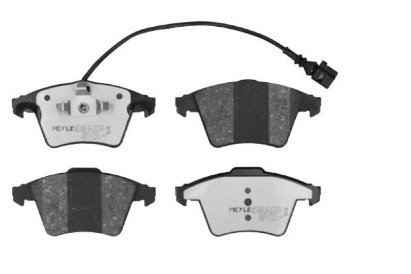Image of MEYLE 025 237 4719/PD Brake pad set Front Axle, incl. wear warning contact, MEYLE-PD Quality, with anti-squeak plate Brake Pad Set,disc brake (402)