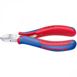 image of Knipex 77 22 115 Electronics Diagonal Cutters Round Head 115mm