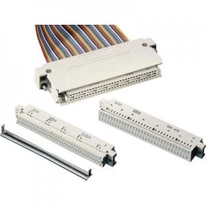 Image of Edge connector receptacle 594470 Total number of pins 64 No. of rows 3