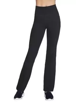 image of Skechers The Go Walk Pants Evolution Flare - Black, Size L, Women