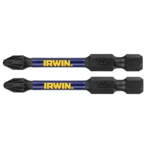 Image of IRWIN Impact Pro Performance Screwdriver Bits PZ1 57mm (Pack 2)