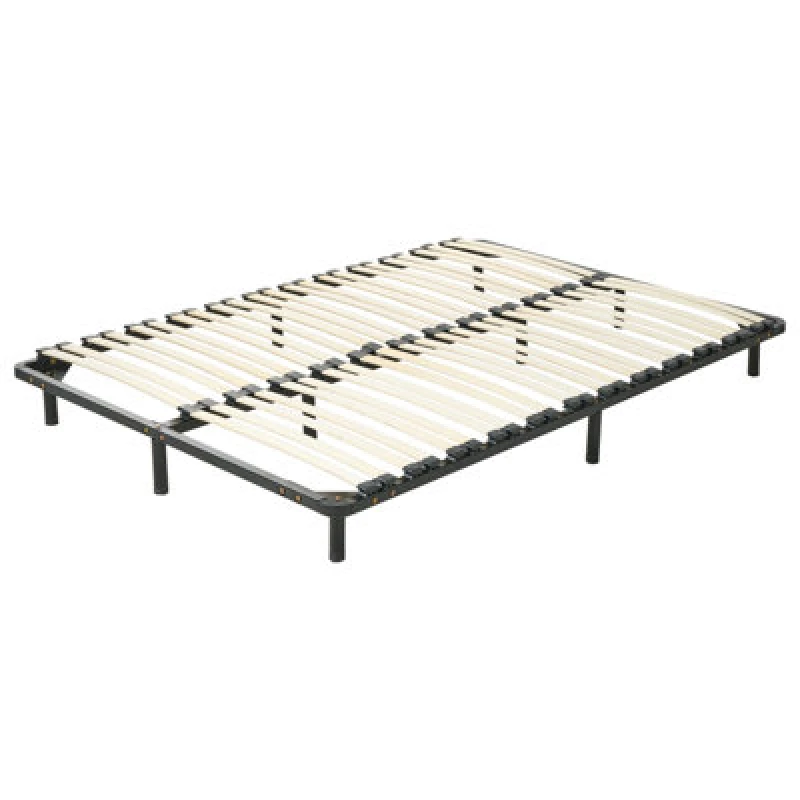 Image of Beliani Freestanding Slatted Bed Base Combourg 160 X 200 Cm (Eu King Size)