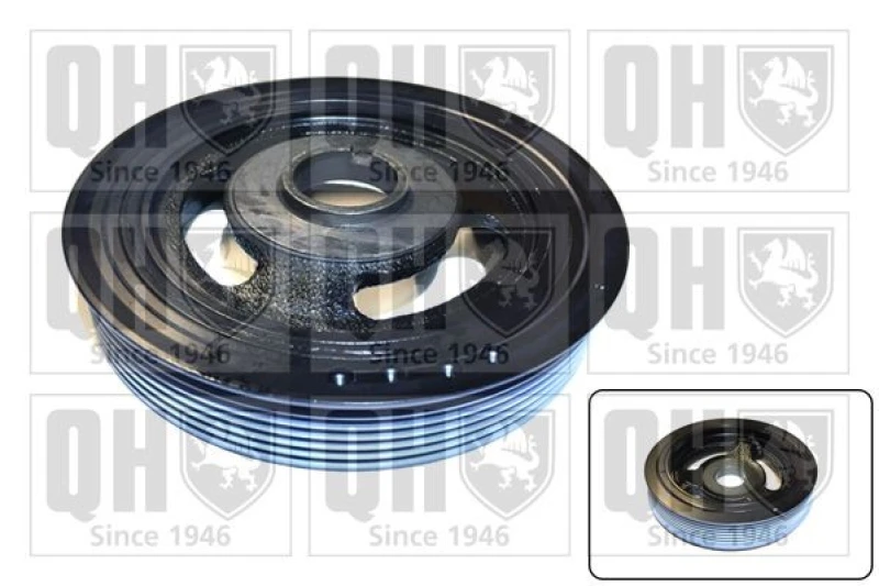 Image of QUINTON HAZELL Crankshaft pulley QUINTON HAZELL QCD84