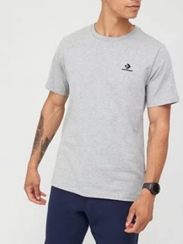 Image of Converse Embroidered Star Chevron Tee - Grey Size M Men