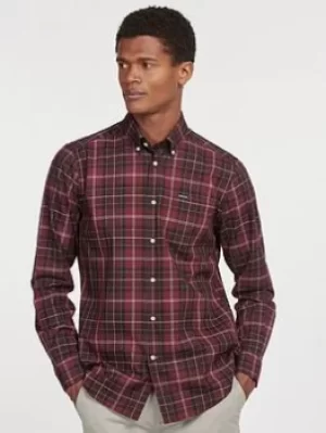 Image of Barbour Wetherham Tailored Shirt, Red, Size 2XL, Men