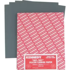 image of Kennedy 9"X11" Wet or Dry Paper Sheet Grade 120- you get 5