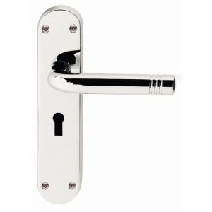 Image of Jedo Porto Backplate Key Lock Door Handles