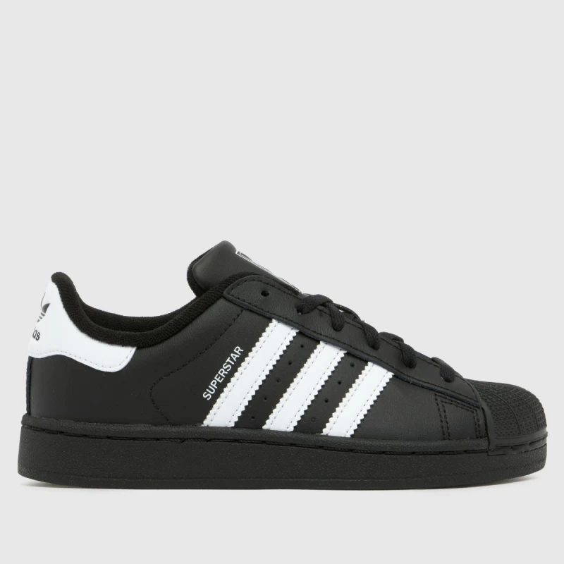 Image of adidas Originals Superstar II Shoes Childrens Black/White unisex C13 (31.5)
