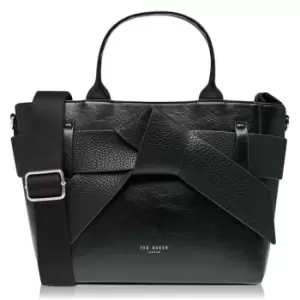 Image of Ted Baker Jimsa Bow PU Crossbody Bag - Black