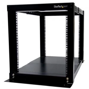 image of 12U 4 Post Open Frame Rack Cabinet