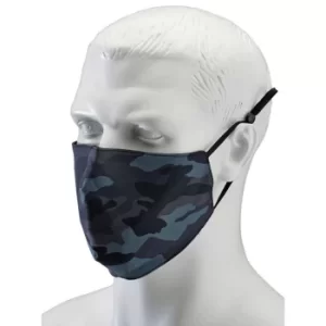 Image of Draper Camo Fabric Resuable Face Masks, Blue (Pack of 2)