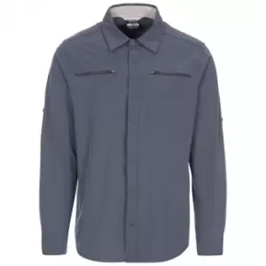 Image of Trespass Mens Strettington Insect Repellent Shirt (XXS) (Graphite)