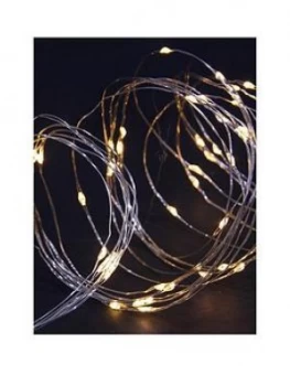 image of Noma 100 Solar Warm White LED Copper Wire Multi Function Lights