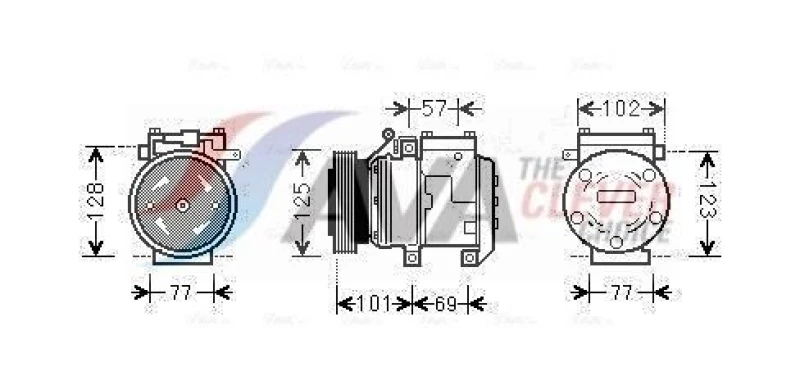 Image of Air conditioning compressor AVA COOLING SYSTEMS KAAK211