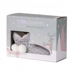 Image of Totes Totes Chenille Boot Ld - Grey