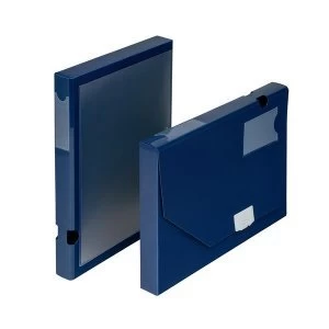 image of 5 Star Office A4 Document Box Polypropylene 30mm Blue Pack 10