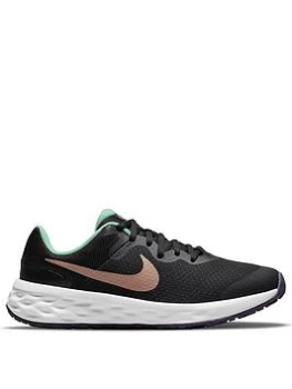 Image of Nike Revolution 6 - Black/Red, Size 4