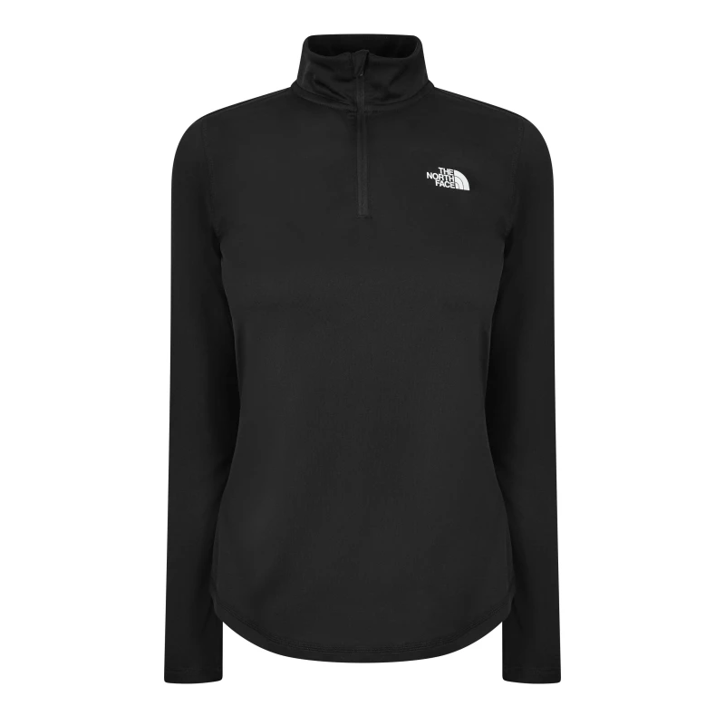 Image of The North Face Womens Flex quarter Zip Long-Sleeve Top - Black 8