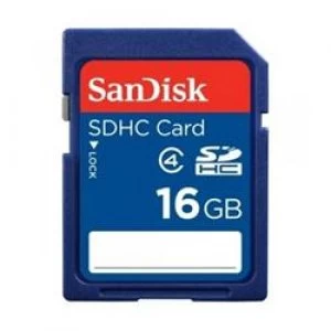 Image of SanDisk Standard - Flash memory card - 16GB - Class 4 - SDHC