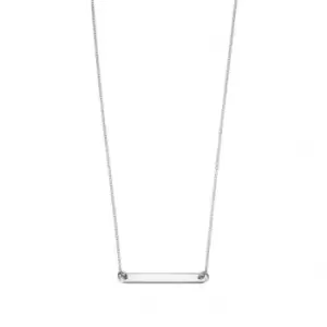 image of Beginnings Sterling Silver N4045 Id Bar 52+5cm Necklace