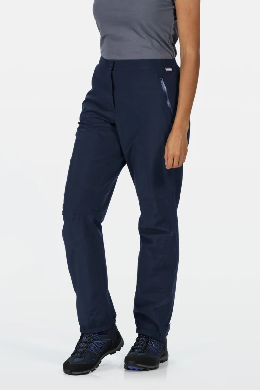 Image of Regatta Womens 'Highton Stretch' Walking Overtrousers in Navy Size: 40R Navy Female 40R