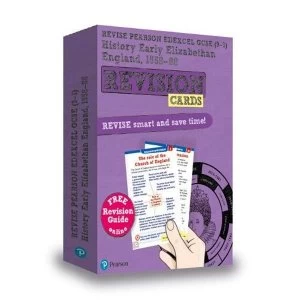 Image of Revise Edexcel GCSE (9-1) History: Early Elizabethan England Revision Cards with free online Revision Guide and Workbook...