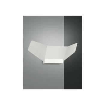 Image of Fabas Luce Lighting - Fabas Luce Safi LED Wall Uplight White Glass