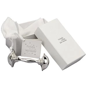 Image of Twinkle Twinkle Silver-Plated Baby Rattle