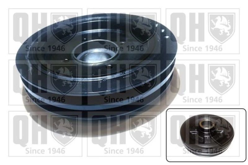 Image of QUINTON HAZELL Crankshaft pulley QUINTON HAZELL QCD162