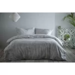 image of Portfolio Prestige Hot House Dove Grey King Duvet Cover Set Bedding Bed Set - Grey