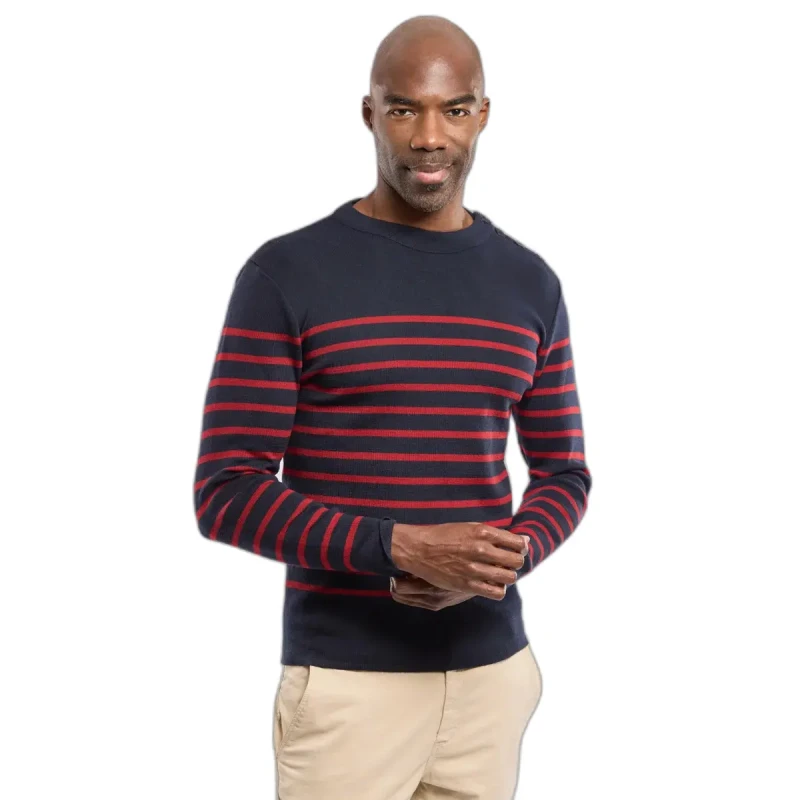 Image of Armor-Lux Round neck sweater Armor-Lux Goulenez Bleu Male 2XL