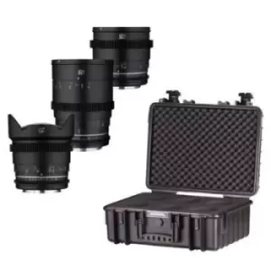 image of Samyang VDSLR MK2 3-Lens Kit for Canon EF (14mm/35mm/85mm)