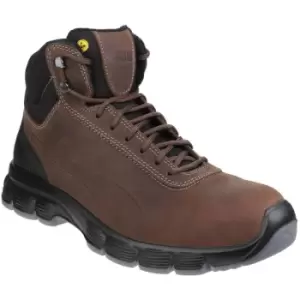 image of Puma Mens Condor Mid Lace Up Leather Safety Boots (11 UK) (Brown) - Brown