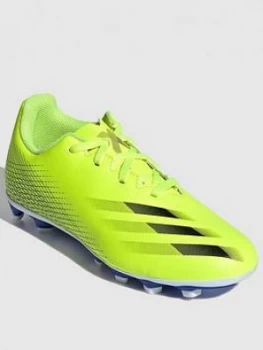 Image of Adidas Junior X Ghosted .4 Firm Ground Football Boot - Yellow