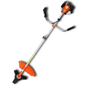 image of Vidaxl Brush Cutter Grass Trimmer 51.7 Cc Orange 2.2 Kw