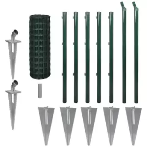 Image of Vidaxl - Euro Fence Steel 10x0.8 m Green Green