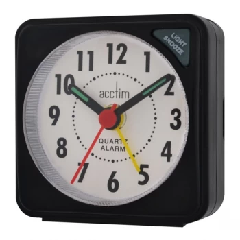 image of Acctim Ingot Mini Alarm Clock Black