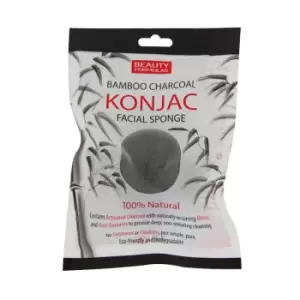 image of Beauty Formulas Bamboo Charcoal Konjac Facial Sponge