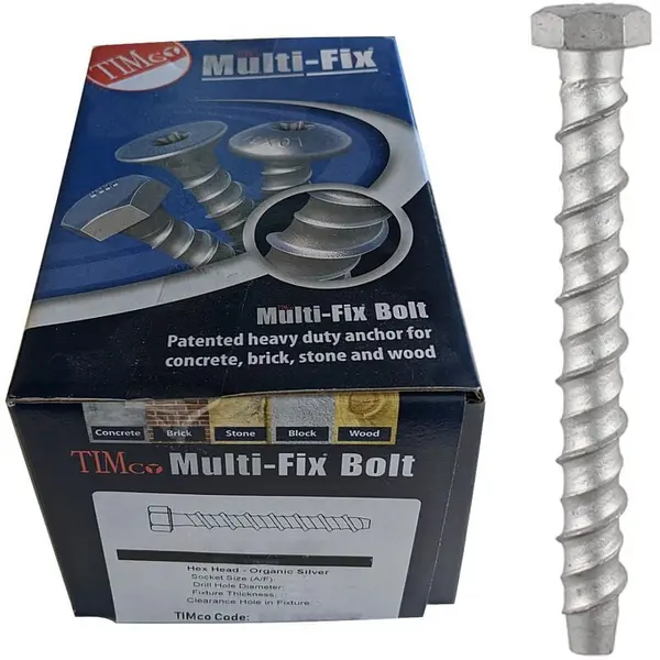 image of Multi Fix Bolt Hex Head Concrete Screws MF8130 Diameter: 8mm