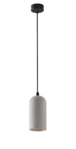 image of Ando Dome Ceiling Pendant, Light Grey, E27