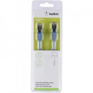 Image of Belkin RJ45 Network cable, patch cable CAT 6 S/FTP 2m Blue incl. detent