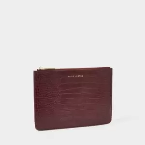 image of Burgundy Just For You Croc Pouch KLB2390