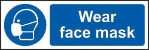 Image of Wear face mask Sign, Rigid PVC