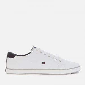 image of Tommy Hilfiger Mens Harlow Canvas Pumps - White - UK 10