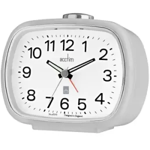 image of Acctim Camille Alarm Clock with Snooze - Pigeon Grey