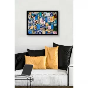 Image of SC0799 Multicolor Decorative Framed MDF Painting