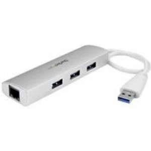 image of StarTech 7 Port USB Hub Aluminum Compact USB 3.0 Hub for