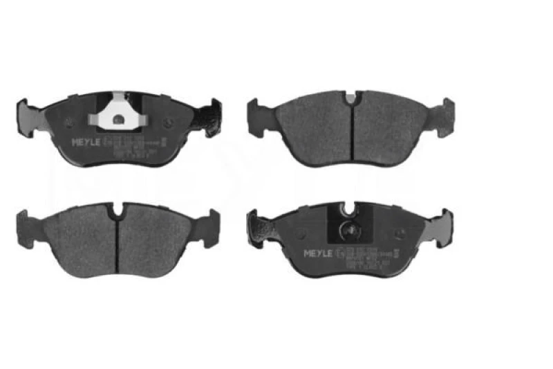 Image of MEYLE 025 212 7319 Brake pad set Front Axle, prepared for wear warning indicator, Original Quality, with anti-squeak plate Brake Pad Set,disc brake (