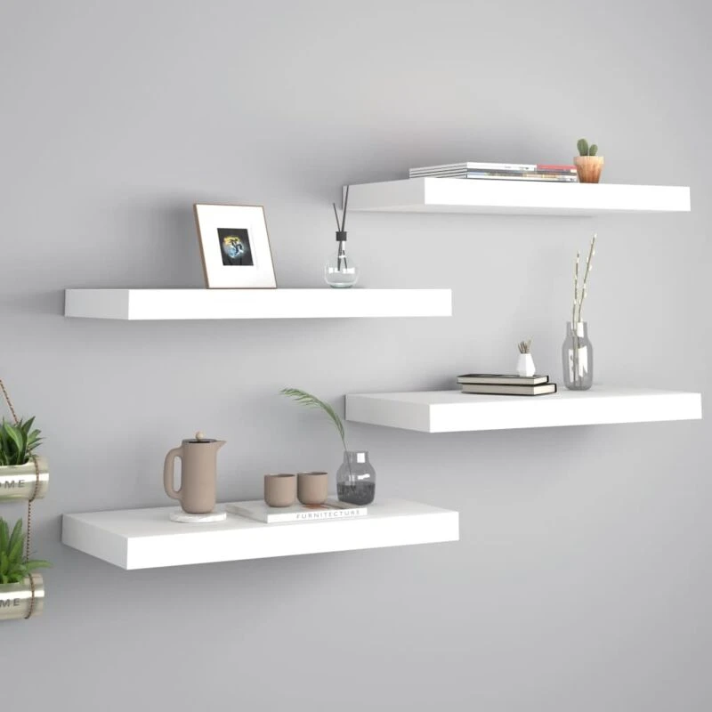 Image of VIDAXL Vidaxl - Floating Wall Shelves 4 pcs White 50x23x3.8cm mdf 8720286074411
