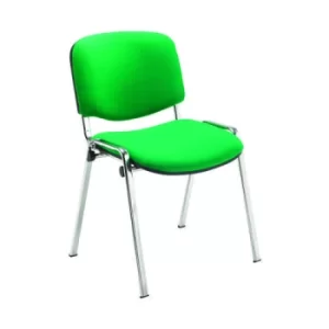Image of Jemini Ultra Multipurpose Stacking Chair 532x585x805mm Chrome/Green CH0503GN
